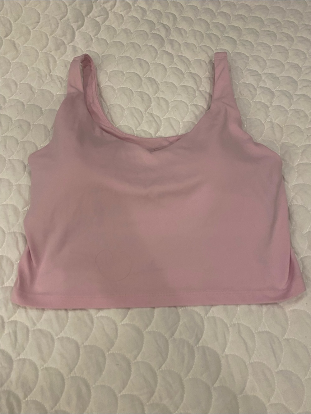 Aerie Offline Real Me Low Key Longline Sports Bra Pink Large